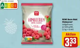 REWE Rewe Beste Wahl Himbeeren 500 g Btl. Angebot