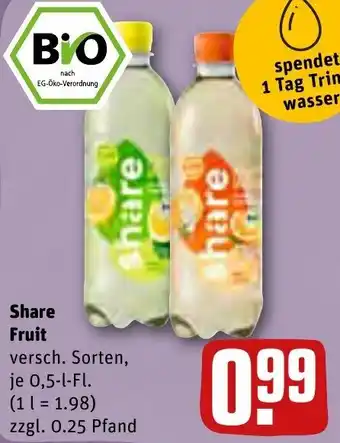 REWE Share Fruit 0,5 L-Fl. Angebot