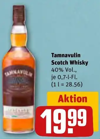 REWE Tamnavulin Scotch Whisky 0,7 L Fl. Angebot