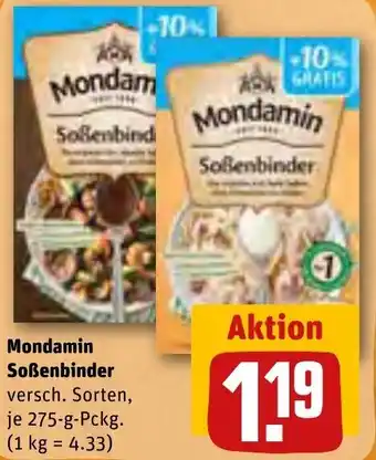 REWE Mondamin Soßenbinder 275 g Pckg. Angebot