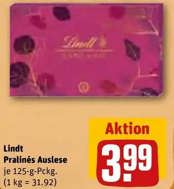 REWE Lindt Pralinés Auslese 125 g Pckg. Angebot