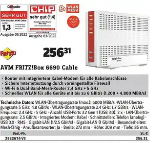 Conrad Avm fritz!box 6690 cable Angebot