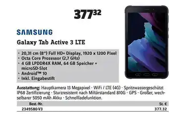 Conrad Samsung galaxy tab active 3 lte Angebot