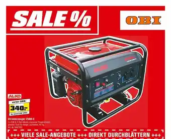 OBI Al-ko stromerzeuger 2500-c Angebot