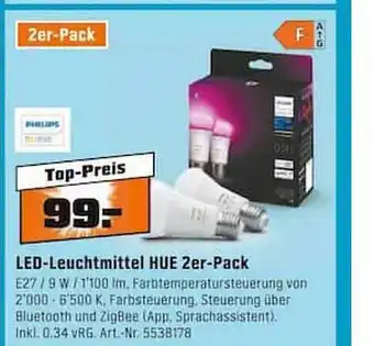 OBI Led-leuchtmittel hue 2er-pack Angebot