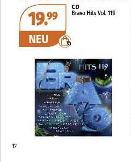 Cd bravo hits vol. 119 Angebot bei Müller