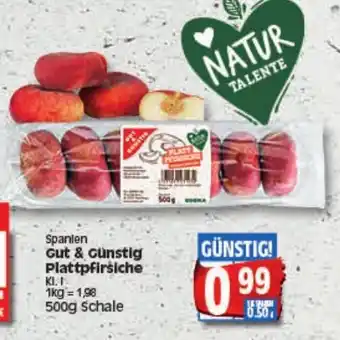 Elli Markt Gut & Günstig Plattpfirsiche 500g Angebot