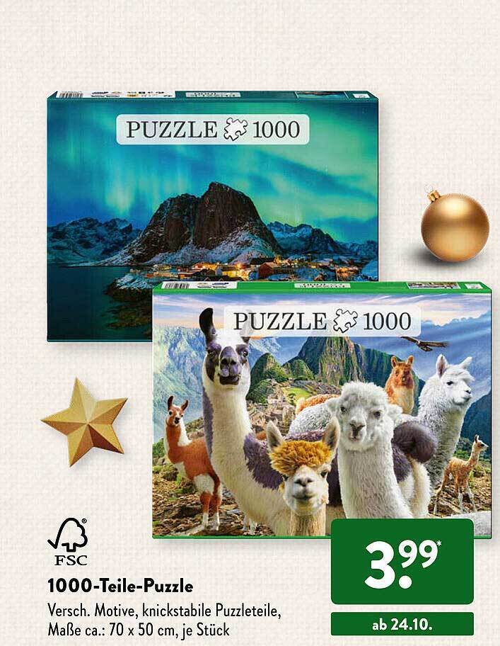 1000teilepuzzle Angebot bei Aldi Süd