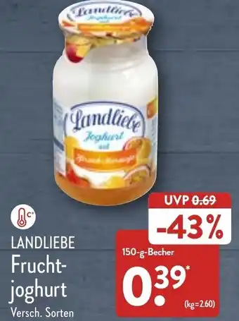 Aldi Nord Landliebe Fruchtjoghurt 150 g Becher Angebot