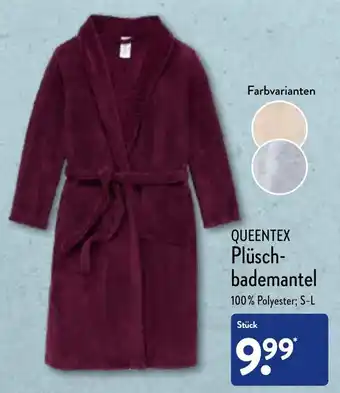 Aldi Nord Queentex Plüschbademantel Angebot