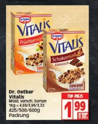 Elli Markt Dr. Oetker Vitalis 425/500/600g Angebot