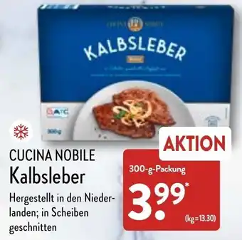 Aldi Nord Cucina Nobile Kalbsleber 300 g Packung Angebot