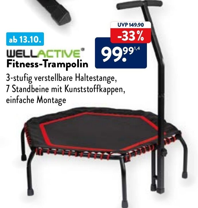Wellactive Fitness Trampolin Angebot bei Aldi Nord