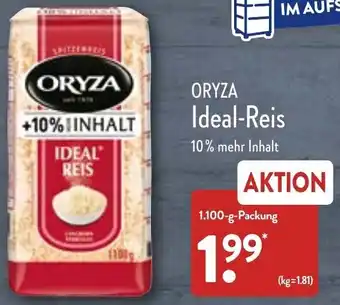 Aldi Nord Oryza Ideal Reis 1100 g Packung Angebot