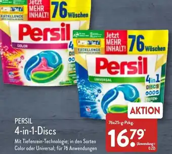 Aldi Nord Persil 4in1 Discs 76 x 25 g Pckg. Angebot