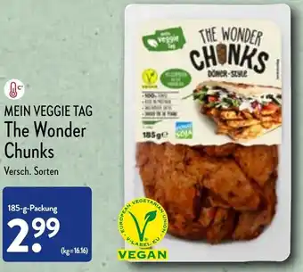 Aldi Nord Mein Veggie Tag The Wonder Chunks 185 g Packung Angebot