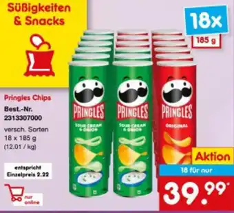 Netto Marken-Discount Pringles Chips 18 x 185 g Angebot