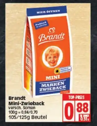 Elli Markt Brandt Mini Zwieback 105/125g Beutel Angebot