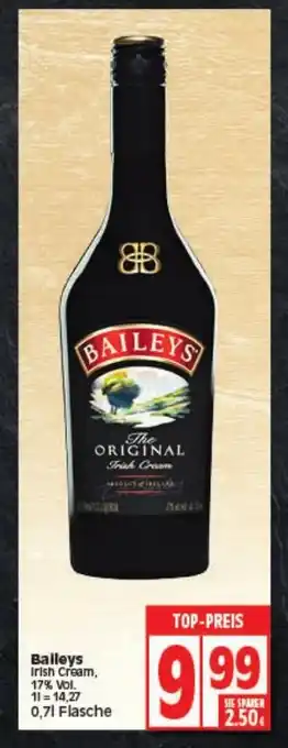 Elli Markt Baileys Irish Cream 0,7 L Angebot