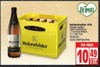 Elli Markt Hohenfelder Pils 20x0,5L/24x0,33L Angebot