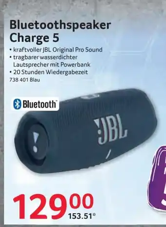 Selgros JBL Bluetooth-Lautsprecher | Charge 5 Angebot