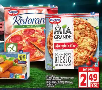 Edeka Dr. Oetker La Mia Grande oder Ristorante Pizza Glutenfrei Angebot