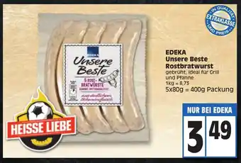 Edeka Edeka Unsere Beste Rostbratwurst 400g Angebot