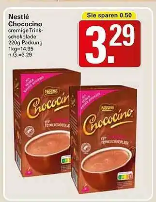 WEZ Nestlé chococino Angebot