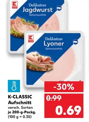 Kaufland K Classic Aufschnitt 200g Angebot