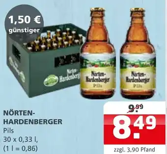 Getränke Quelle Nörten Hardenberger Pils 30x0,33 L Angebot