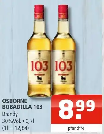 Getränke Oase Osborne Bobadilla 103 Brandy 0,7 L Angebot