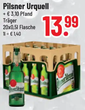 trinkgut Pilsner Urquell 20x0,5 L Flasche Angebot