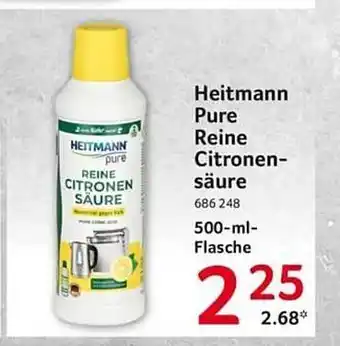 Selgros Heitmann pure reine citronensäure Angebot