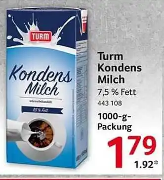 Selgros Turm kondens milch Angebot