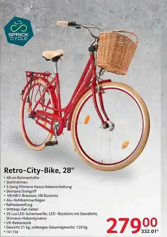 Selgros Retro-city-bike, 28 Angebot