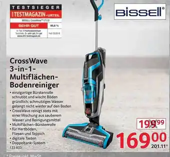 Selgros Crosswave 3-in-1-multiflächen bodenreiniger bissell Angebot