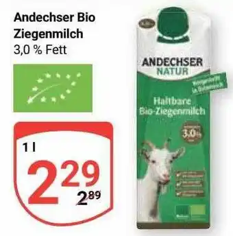 Globus Andechser bio ziegenmilch Angebot