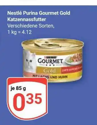 Globus Nestlé purina gourmet gold katzennassfutter Angebot