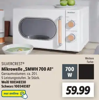 Lidl Silvercrest Mikrowelle ,,SMWH 700 A1" Angebot