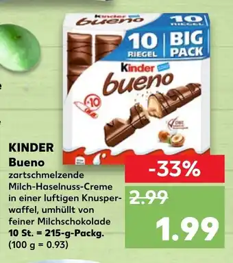 Kaufland Kinder Bueno 215g Angebot