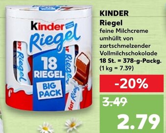 Kaufland Kinder Riegel 378g Angebot