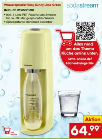 Netto Marken-Discount Sodastream Wassersprudler Easy Sunny Lime Green Angebot