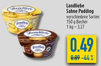 diska Landliebe Sahne Pudding 150 g Becher Angebot