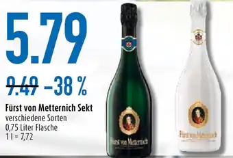 diska Fürst von Metternich Sekt 0,75 Liter Flasche Angebot