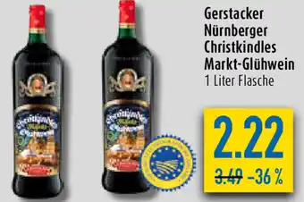 diska Gerstacker Nürnberger Christkindles Markt Glühwein 1 Liter Flasche Angebot