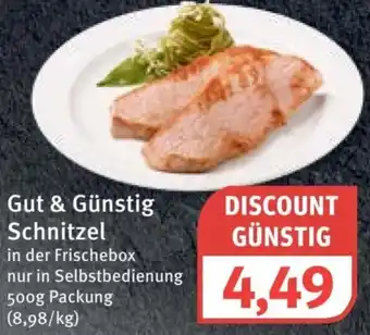 Feneberg Gut & Günstig Schnitzel 500 g Packung Angebot