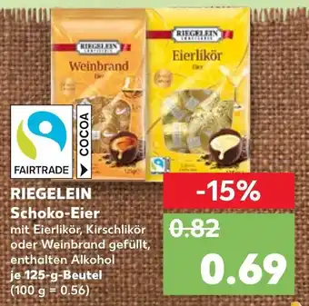 Kaufland Riegelein Schoko Eier 125g Beutel Angebot