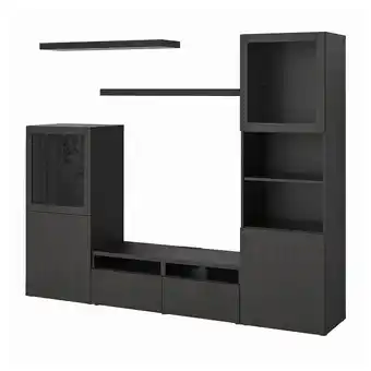 IKEA Bestå / lack tv-möbel, kombination schwarzbraun Angebot