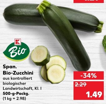 Kaufland Span. Bio Zucchini 500g Angebot