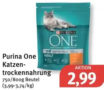 Feneberg Purina One Katzentrockennahrung 750-800 g Beutel Angebot